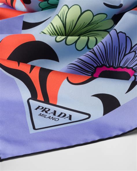 prada silk twill scarf|prada wool scarf.